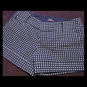 Blue polka dot shorts